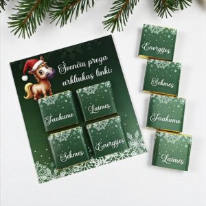 Mini chocolate bar set ,,Svenciu proga arkliukas linki,,
