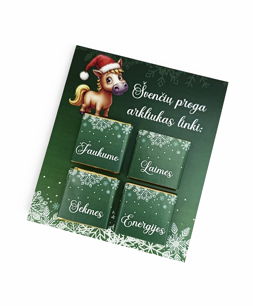 Mini chocolate bar set ,,Svenciu proga arkliukas linki,, - Image 2