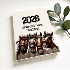 White Notebook ,,2026 Lai sypsena tampa tavo zirgu,,