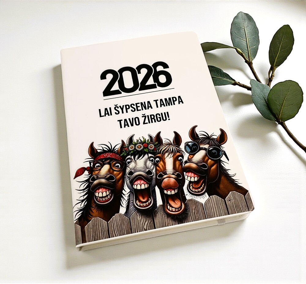 White Notebook ,,2026 Lai sypsena tampa tavo zirgu,,