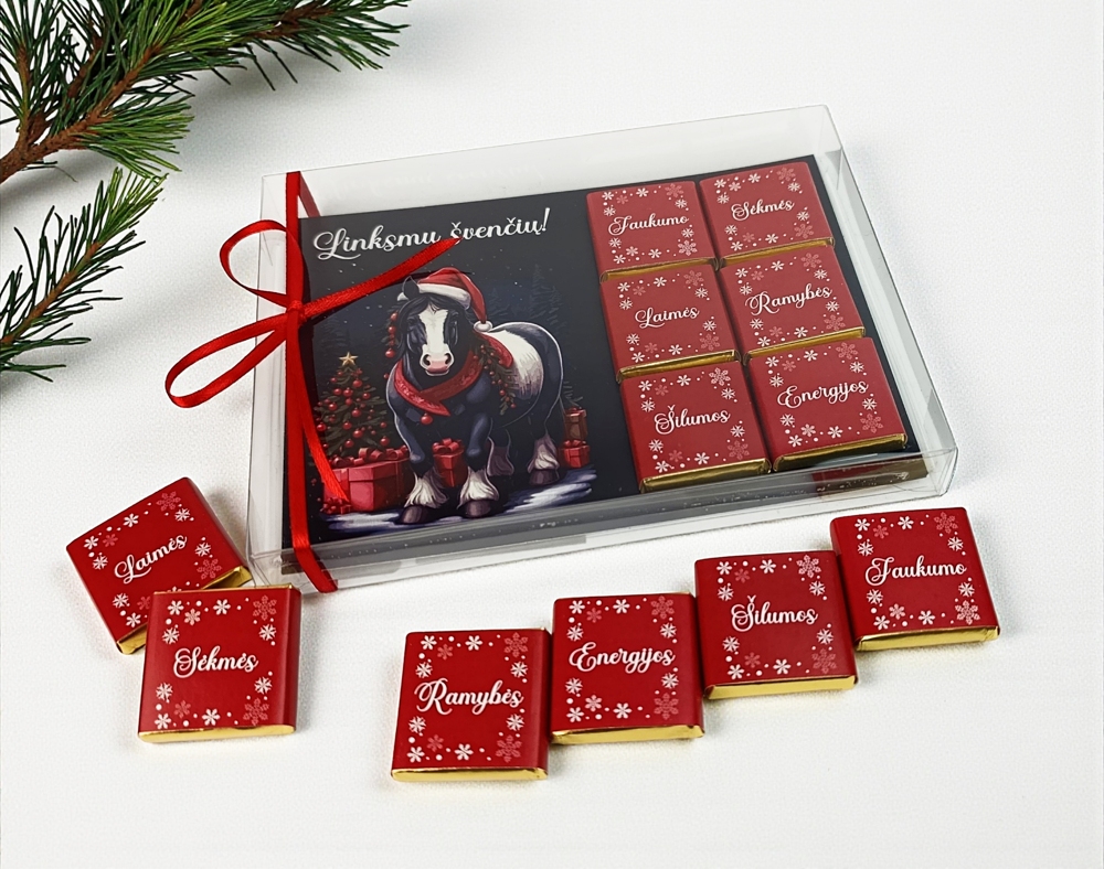 Mini chocolate set ,,Linksmu svenciu,,