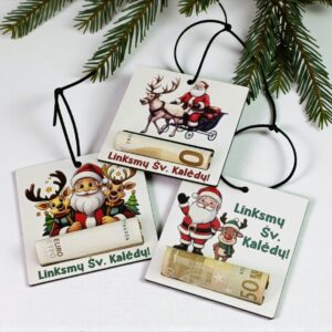 Christmas toy with a holder for giving money