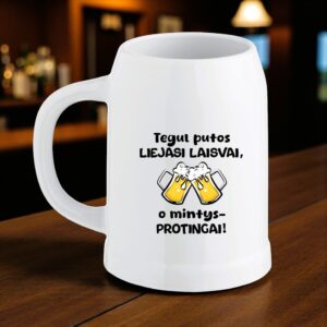 Beer mugs ,,Tegul putos liejasi laisvai,,