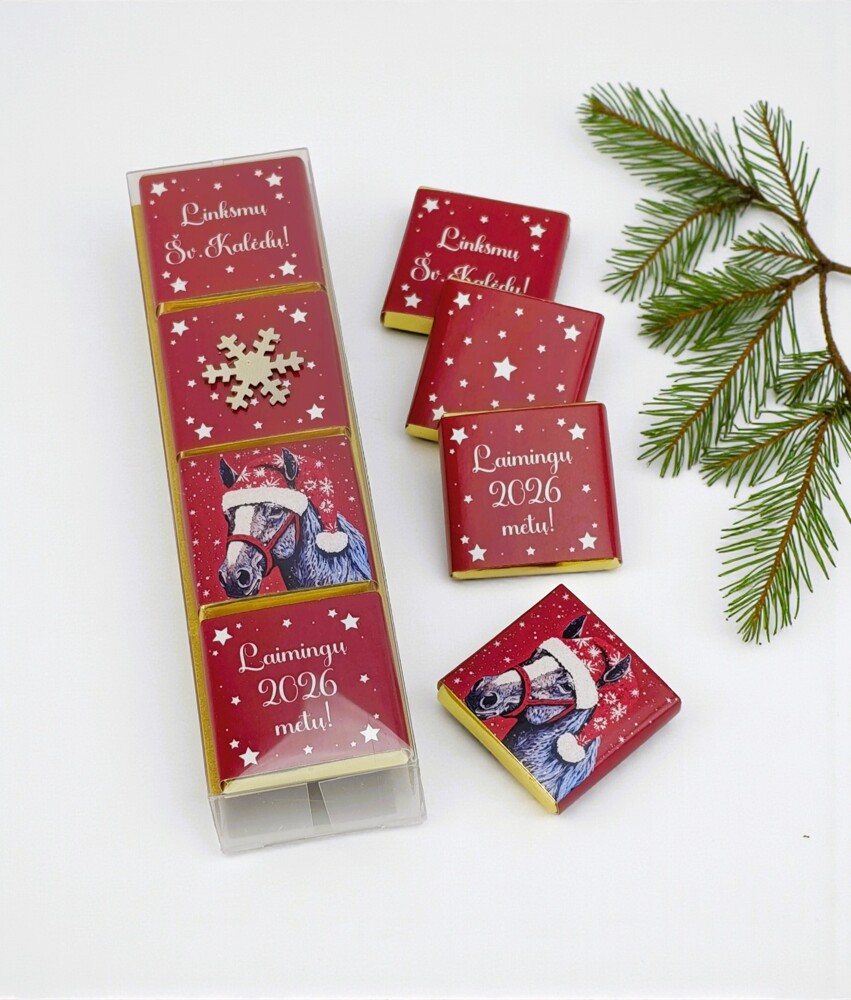 Mini chocolate bar set ,,Linksmu sv. Kaledu,, - Image 6