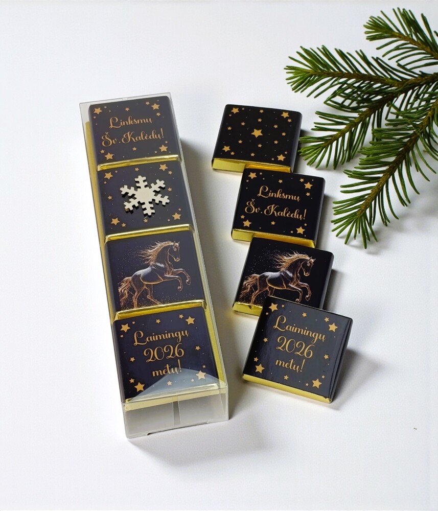 Mini chocolate bar set ,,Linksmu sv. Kaledu,, - Image 5
