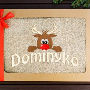 Personalised Towel with cardboard box ,,Dominyko,, (ANY NAME)
