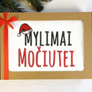 Towel with cardboard box ,,Mylimai mociutei,,