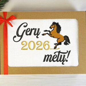 Towel with cardboard,,Geru 2026 metu,,