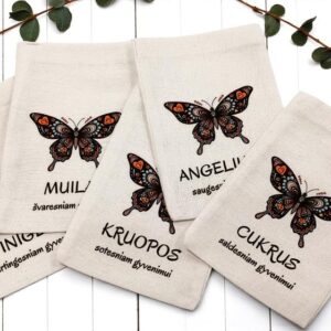 Linen bag set ,,Drugelis,,