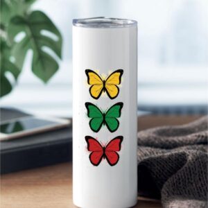 Travel Thermal cup ,,Drugeliai,,590ml.