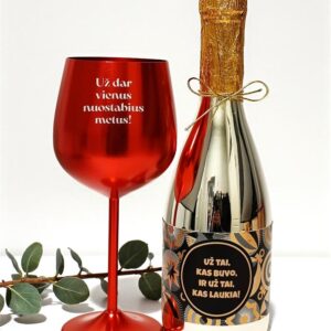 Gift set with shower gel ,,Uz dar vienus nuostabius metus,,